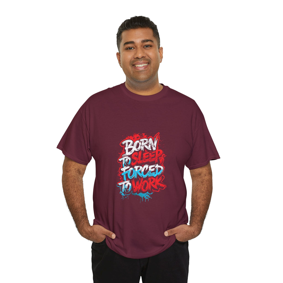 Born to Sleep, Forced to Work T‑Shirt — Funny Graphic Tee for Night Owls