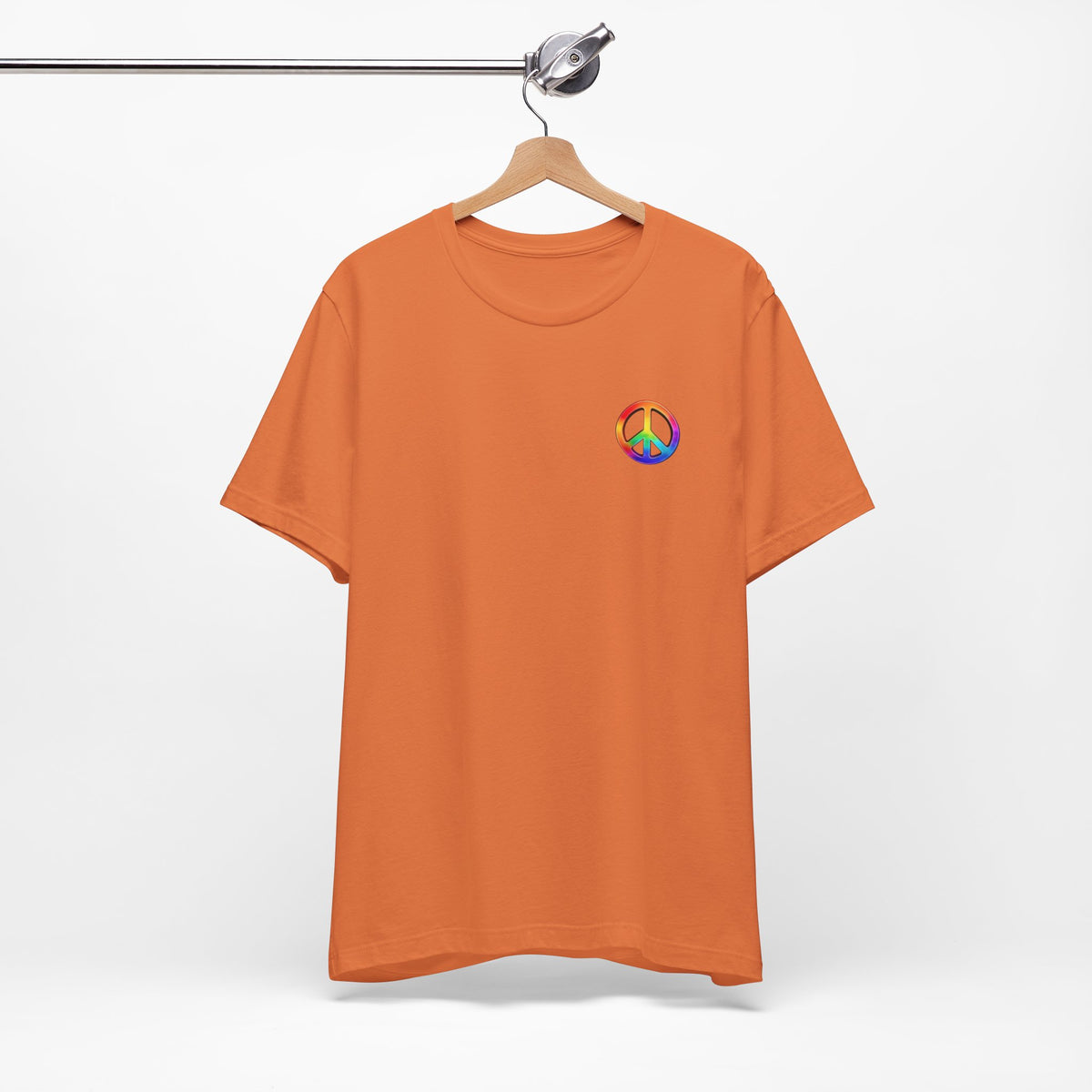 Peace Sign Tie-Dye Tee — Rainbow Hippie Peace Symbol T-Shirt
