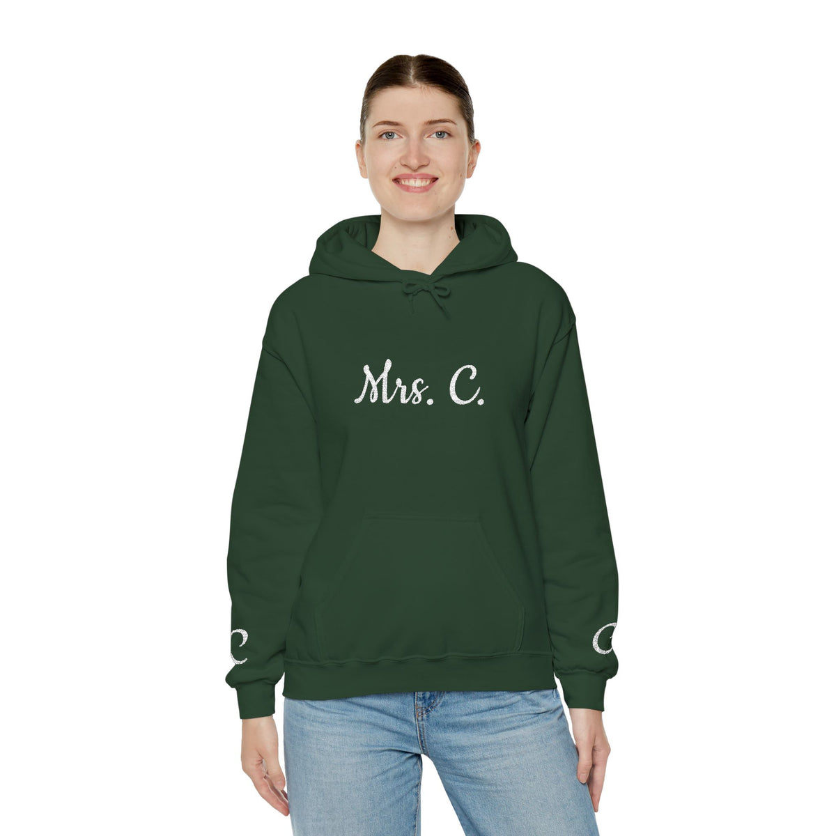 Personalized Hooded Sweatshirt, Gift for Teachers, Proud Teacher Apparel, Birthday Gift, Customized Sweatshirt