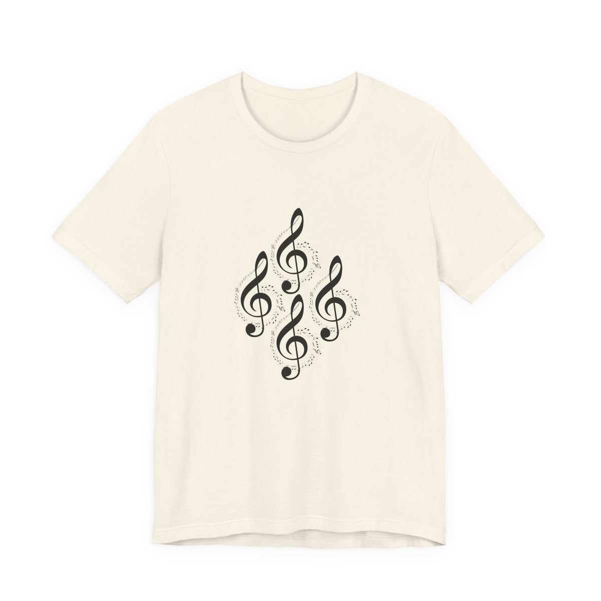 Musical Notes Tee - Perfect for Music Lovers, Casual Wear, Concerts, Festivals, Unique Gift Idea