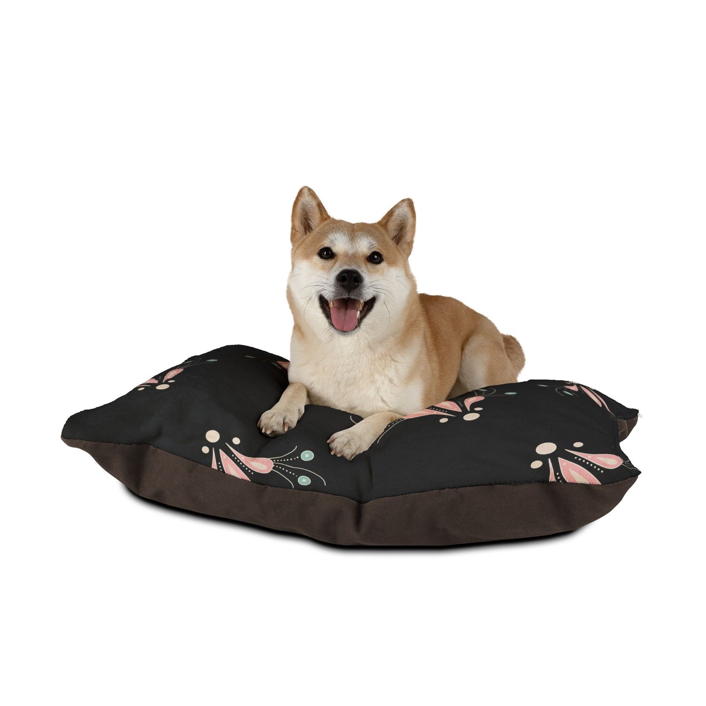 Floral Pet Bed, Cozy Dog Bed, Cat Bed for Relaxation, Stylish Pet Accessory, Comfortable Pet Sleeping Place