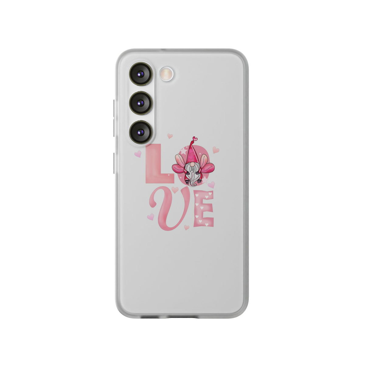 Love Gnome Phone Case — Cute Pink Valentine Flexi Case
