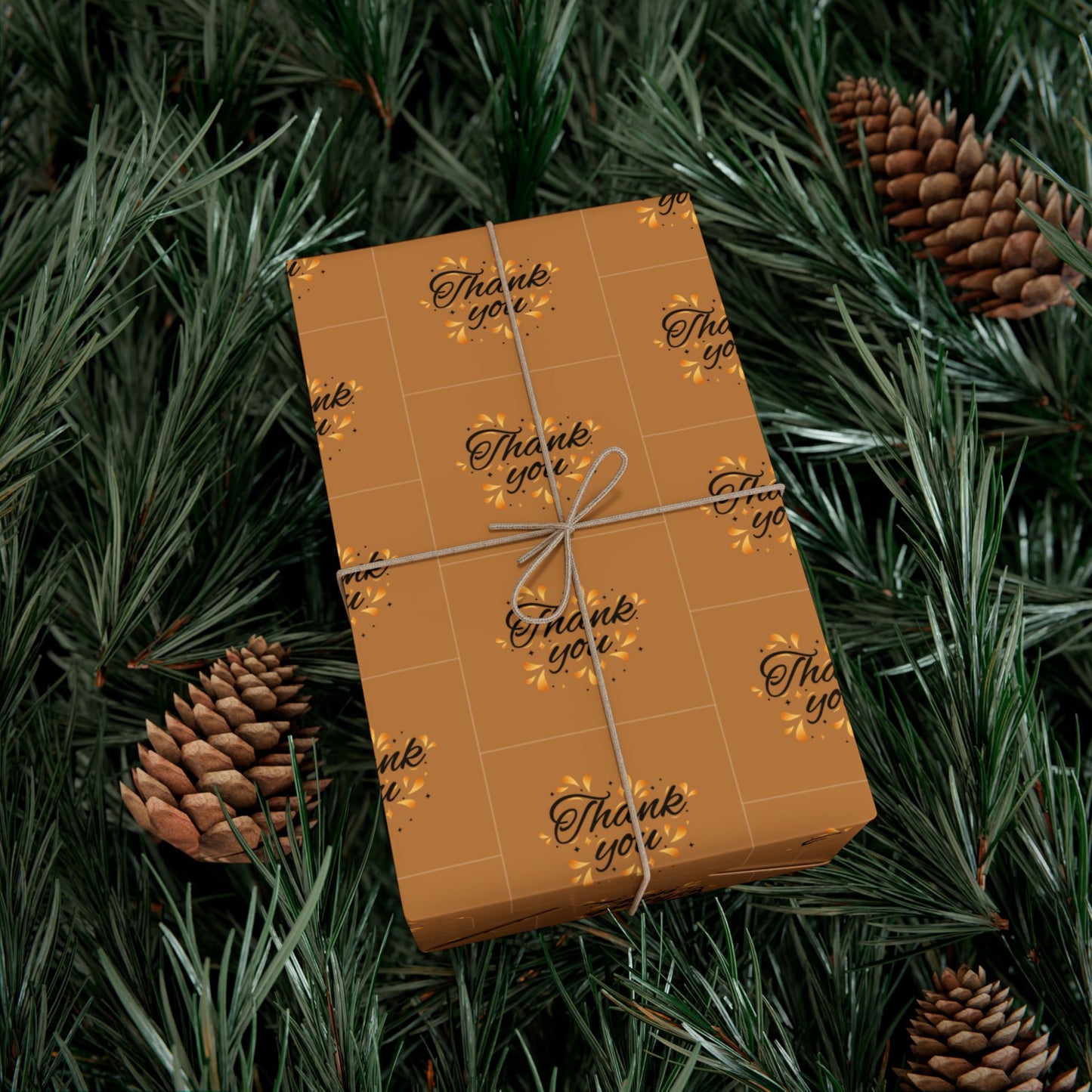 Gift Wrap Paper — 'Thank You' Confetti Pattern