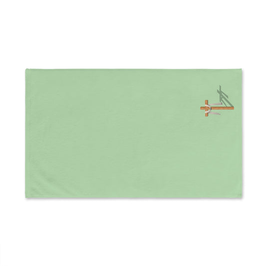 Inspirational Hand Towel with Cross Design, Kitchen Decor, Religious Gift, Faith-Based Home Accents, Easter, Housewarming