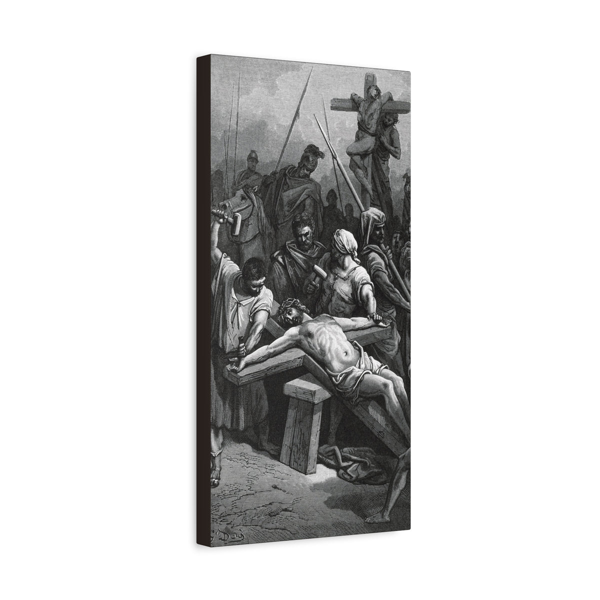 Crucifixion Art Matte Canvas Print – Stretched Religious Wall Decor