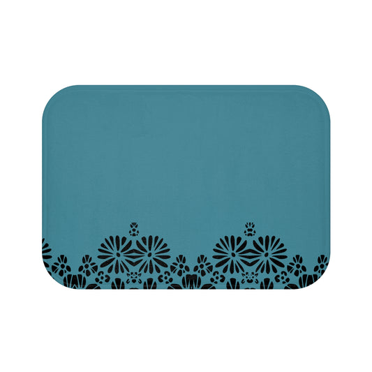 Floral Elegance Bath Mat - Chic Bathroom Decor, Home Spa Essentials, Gift for Her, Modern Design, Cozy Comfort