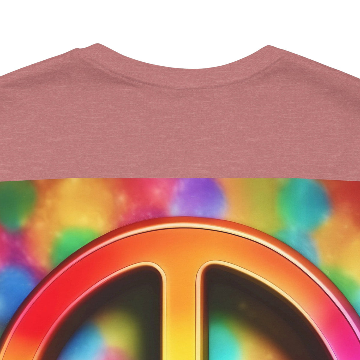 Peace Sign Tie-Dye Tee — Rainbow Hippie Peace Symbol T-Shirt