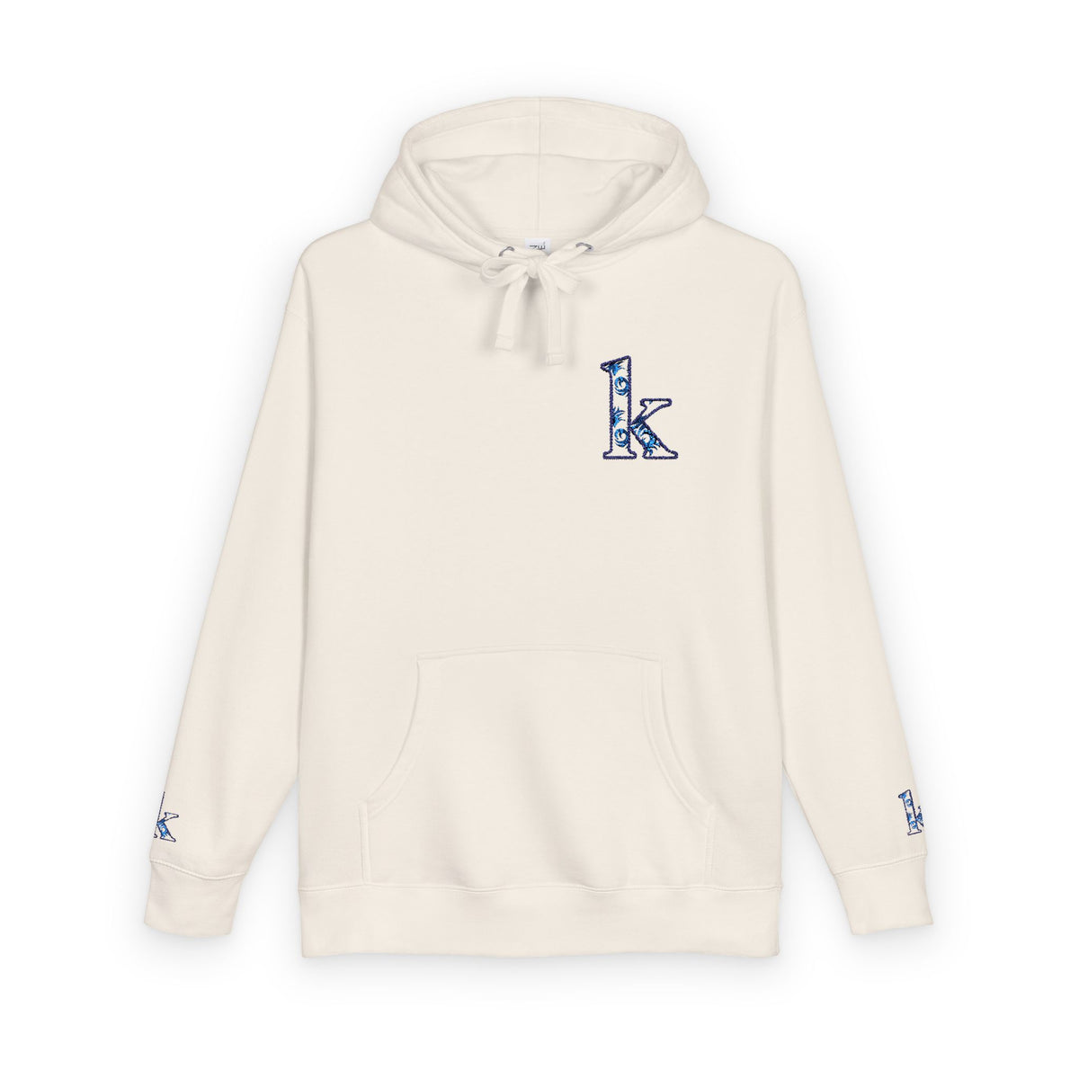 Cozy Floral Monogram Fleece Hoodie for Unisex - Perfect Gift for Birthdays, Valentine’s Day, Casual Wear, Adventure