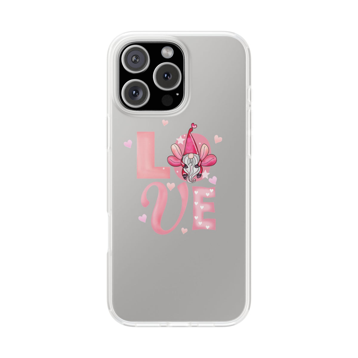 Love Gnome Phone Case — Cute Pink Valentine Flexi Case