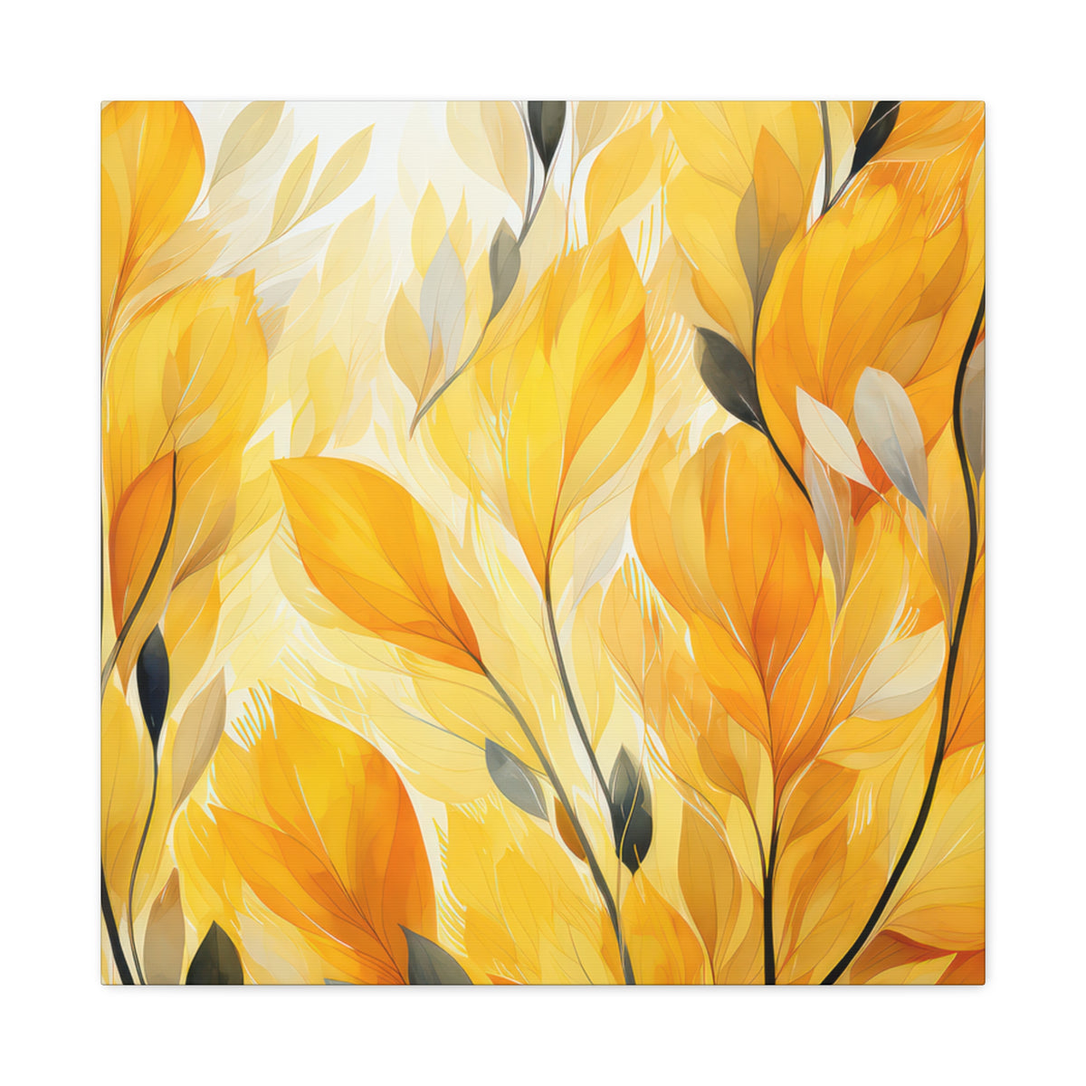 Gorgeous Yellow Matte Canvas Art Print, Stretched, 1.25"