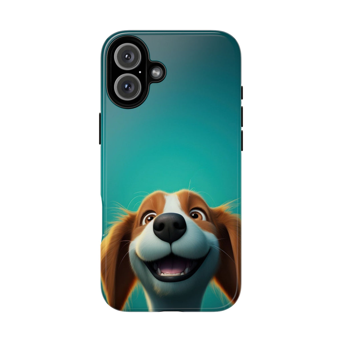 Happy Dog Phone Case — Cute Cartoon Puppy Protective Phone Cover