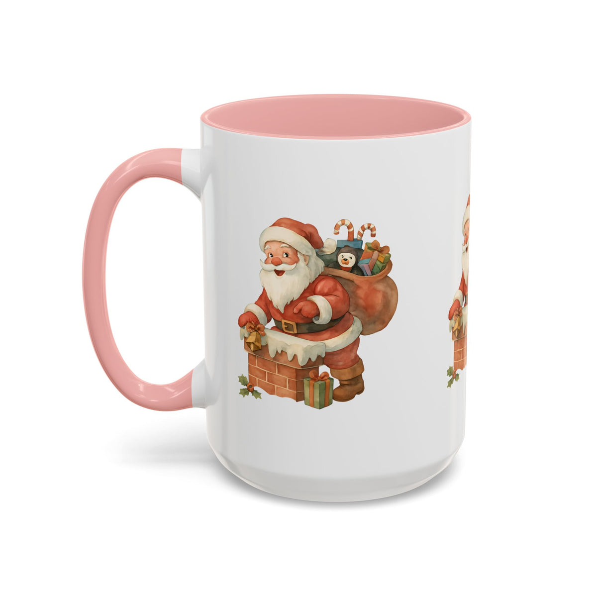 Festive Santa Coffee Mug, Holiday Gift, Christmas Decorations, Cozy Kitchen, Unique Mug, Santa-Themed Drinkware