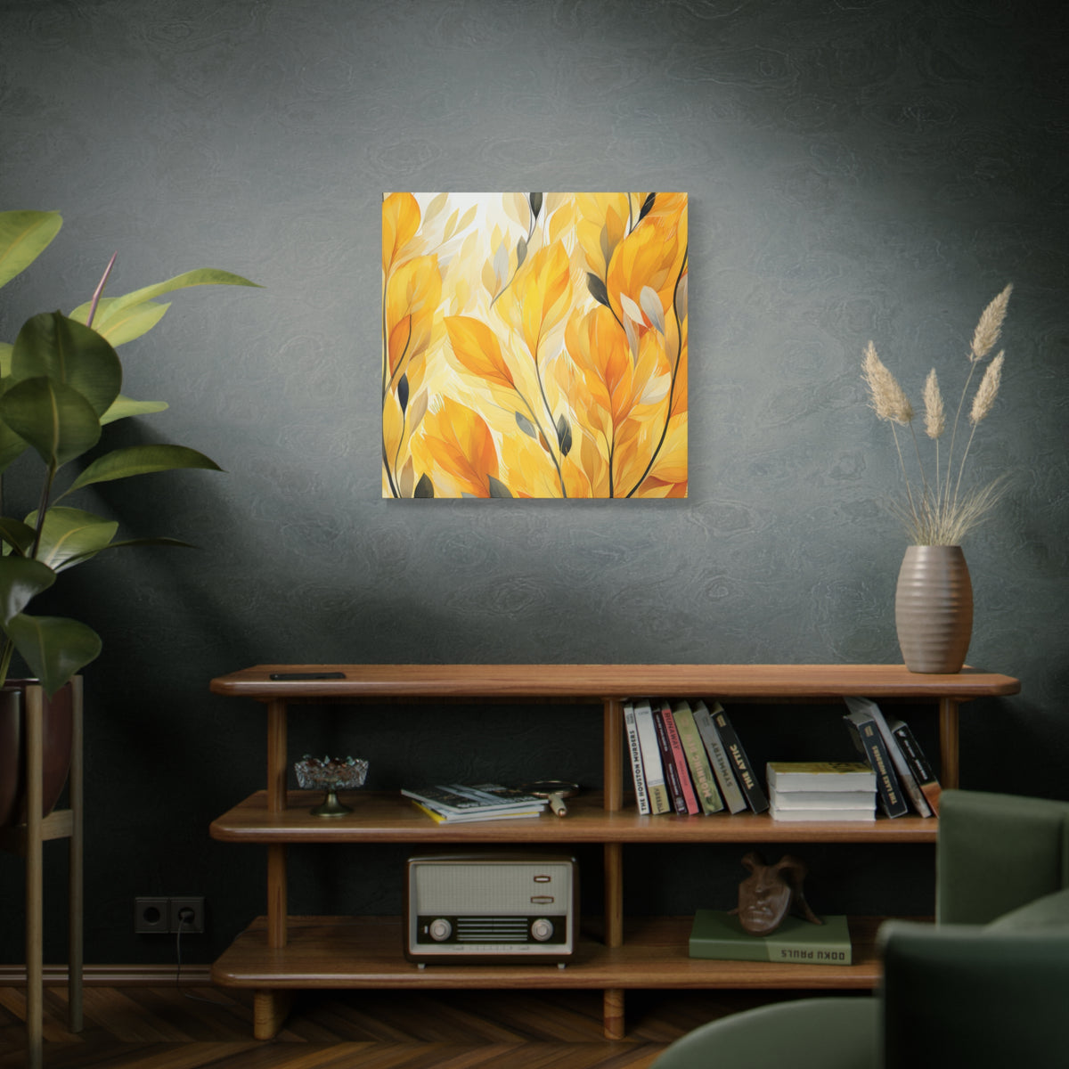 Gorgeous Yellow Matte Canvas Art Print, Stretched, 1.25"