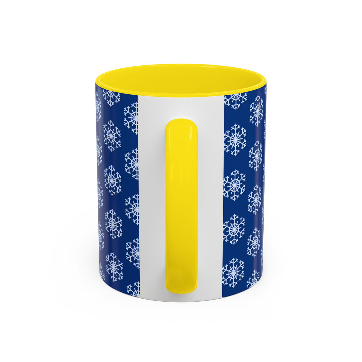 Blue Snowflake Accent Coffee Mug for Winter, Holiday Gift, Cozy Drinkware, Festive Kitchen Decor, Mug for Coffee Lovers, Tea Time Essential