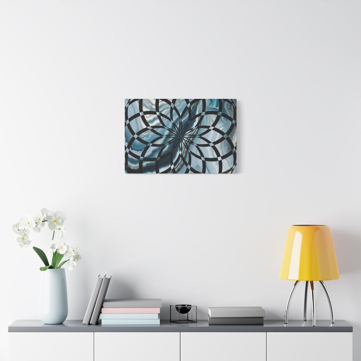Abstract Geometric Art Canvas Print, Modern Wall