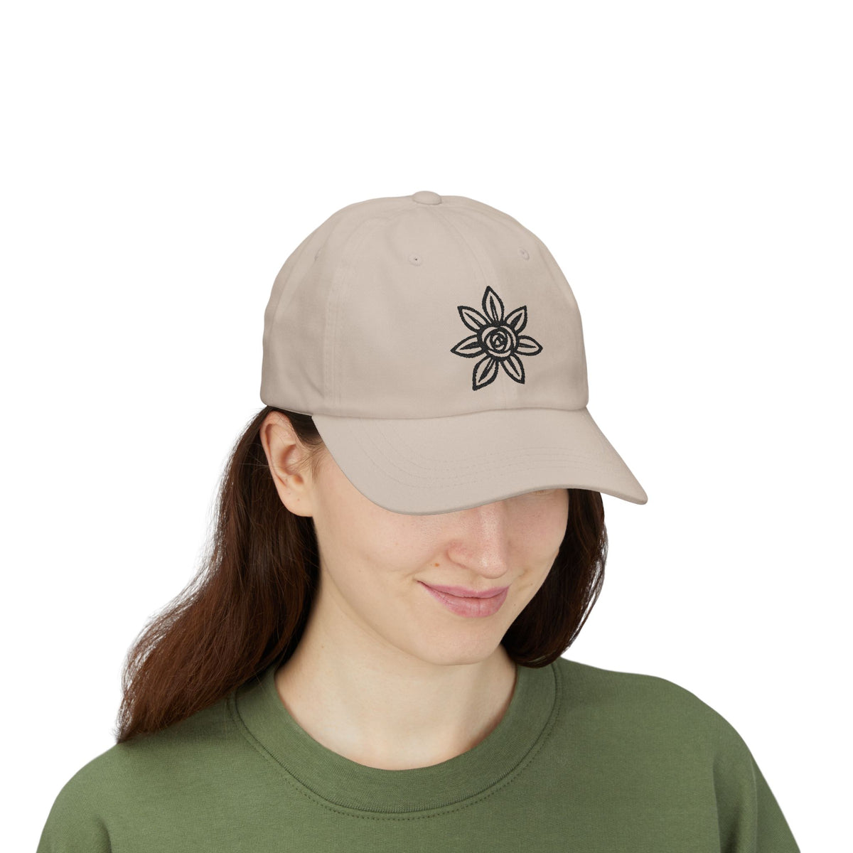 Classic Embroidered Dad Cap | Floral Design Hat | Unisex Casual Cap | Perfect Gift for Dad | Summer Accessory | Streetwear