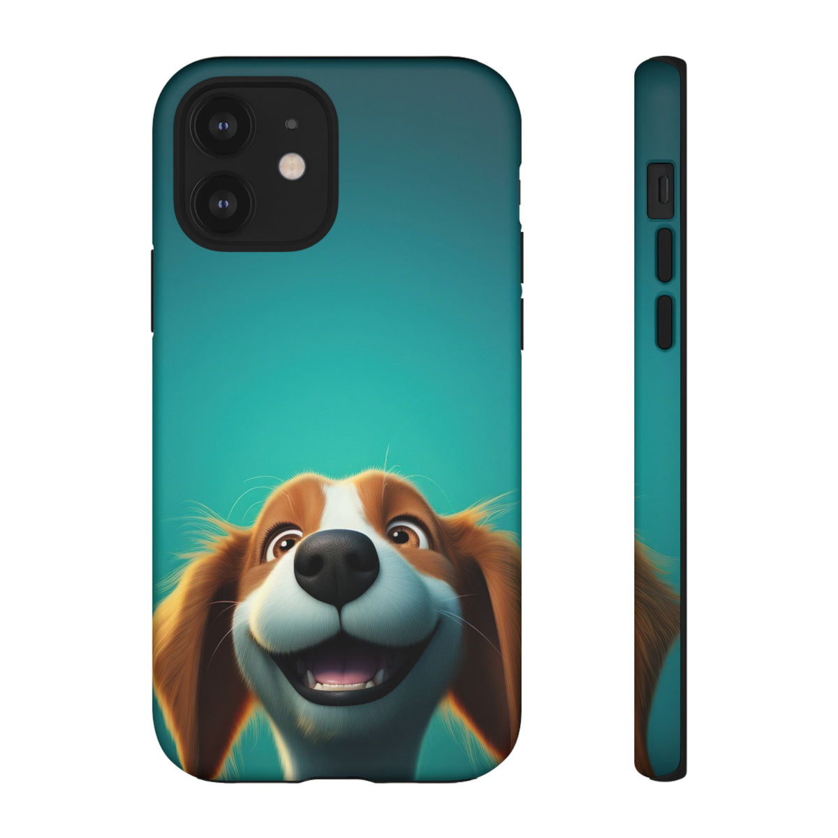 Happy Dog Phone Case — Cute Cartoon Puppy Protective Phone Cover