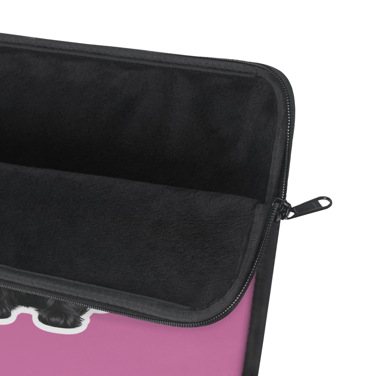 Cute Puppy Laptop Sleeve with Adorable Dog Design, Dog Lover Gift, Laptop Case, Pet Owner Accessory, Pink Sleeve