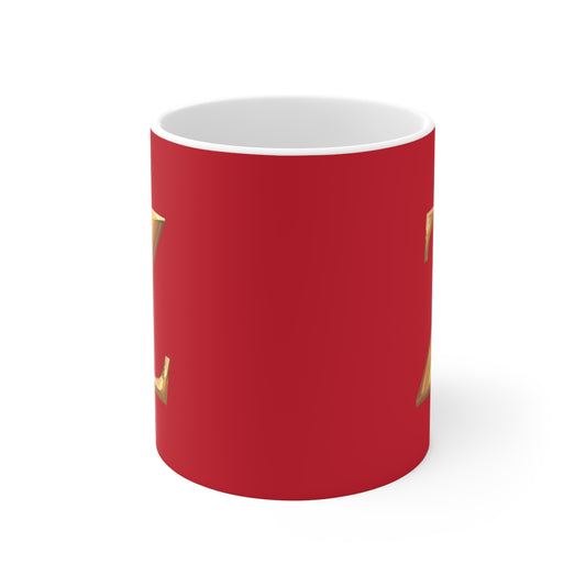 Personalized "Z" 11oz Mug, Initials Coffee Cup, Custom Ceramic Mug, Unique Gift for Coffee Lovers, Great for Holidays