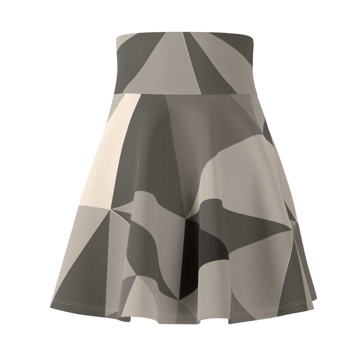 Stylish Women's Skater Skirt, Trendy AOP Fashion, Perfect for Parties & Casual Days, Geometric Print, Unique Apparel