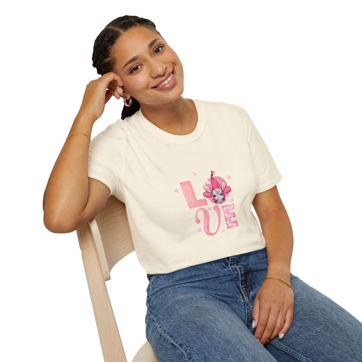 Love Cherry Blossom T-Shirt — Pink Floral "LOVE" Graphic Tee
