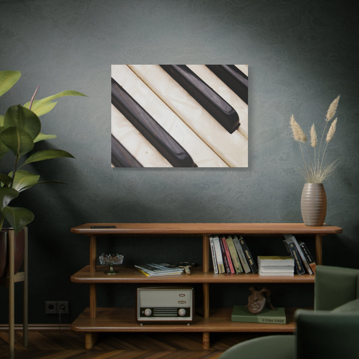 Piano Keys Canvas Wall Art, Music Decor for Home, Perfect Gift for Musicians or Music Lovers