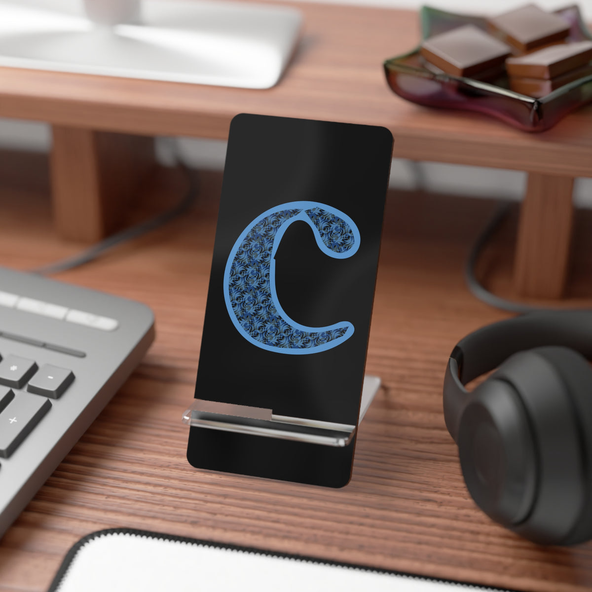 Customizable Smartphone Display Stand, Desk Organizer, Gift for Tech Lovers, Personalized Phone Holder, Modern Office Decor