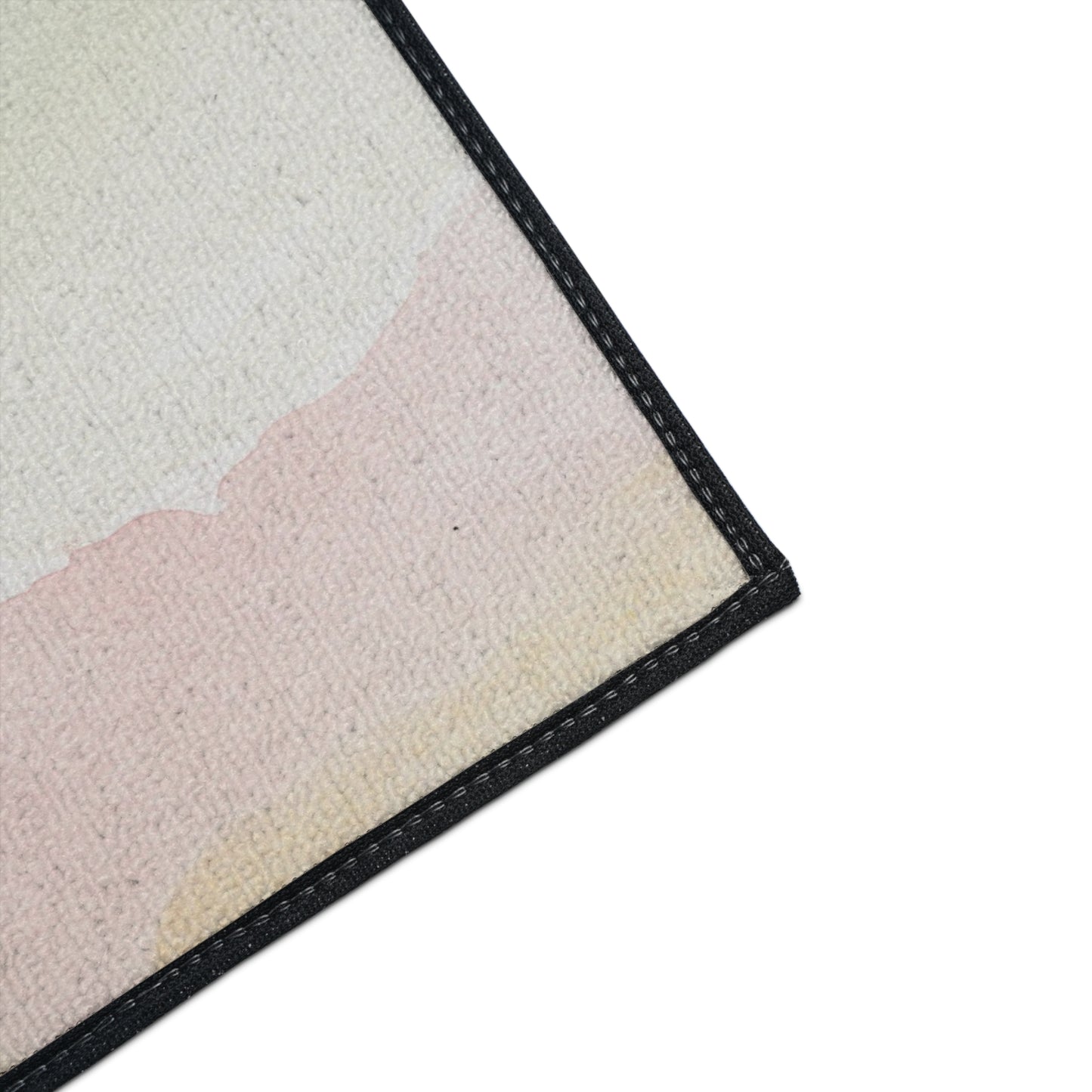 Pastel Watercolor Heavy Duty Floor Mat — Soft Ombre Entry Rug