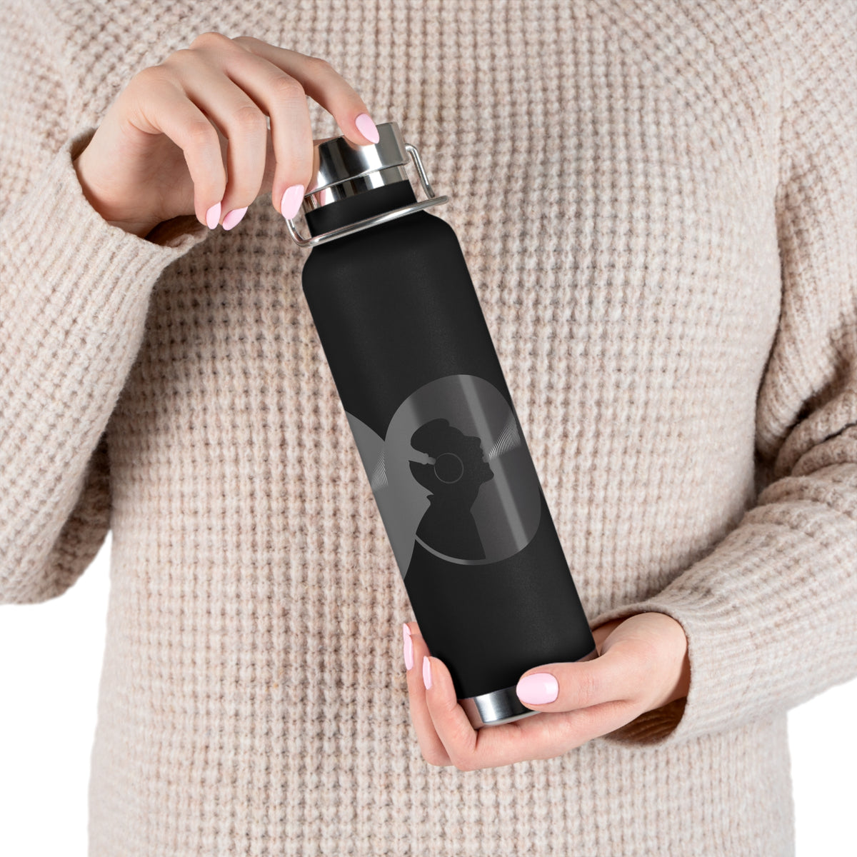 Stylish Copper Insulated Water Bottle for On-the-Go Hydration | Fitness, Travel, Eco-Friendly Gift, Unique Design, 22oz
