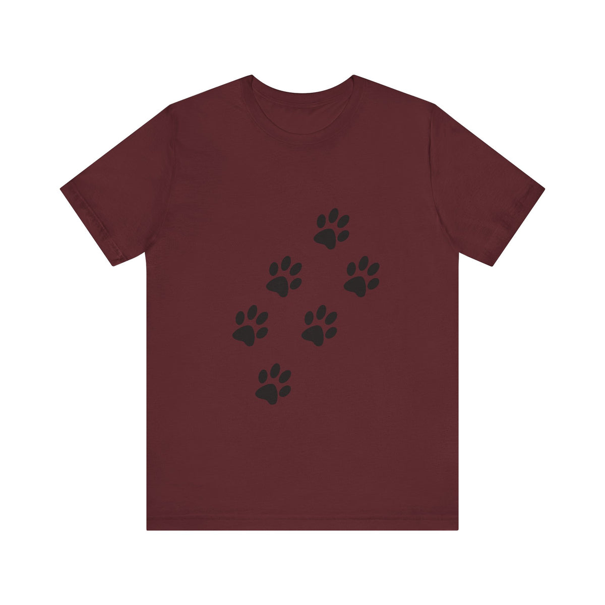 Paw Print Short Sleeve Tee | Unisex Animal Lover Shirt, Pet Owner Gift, Casual Wear, Gifts for Dog Lovers, Comfortable T-Shirt