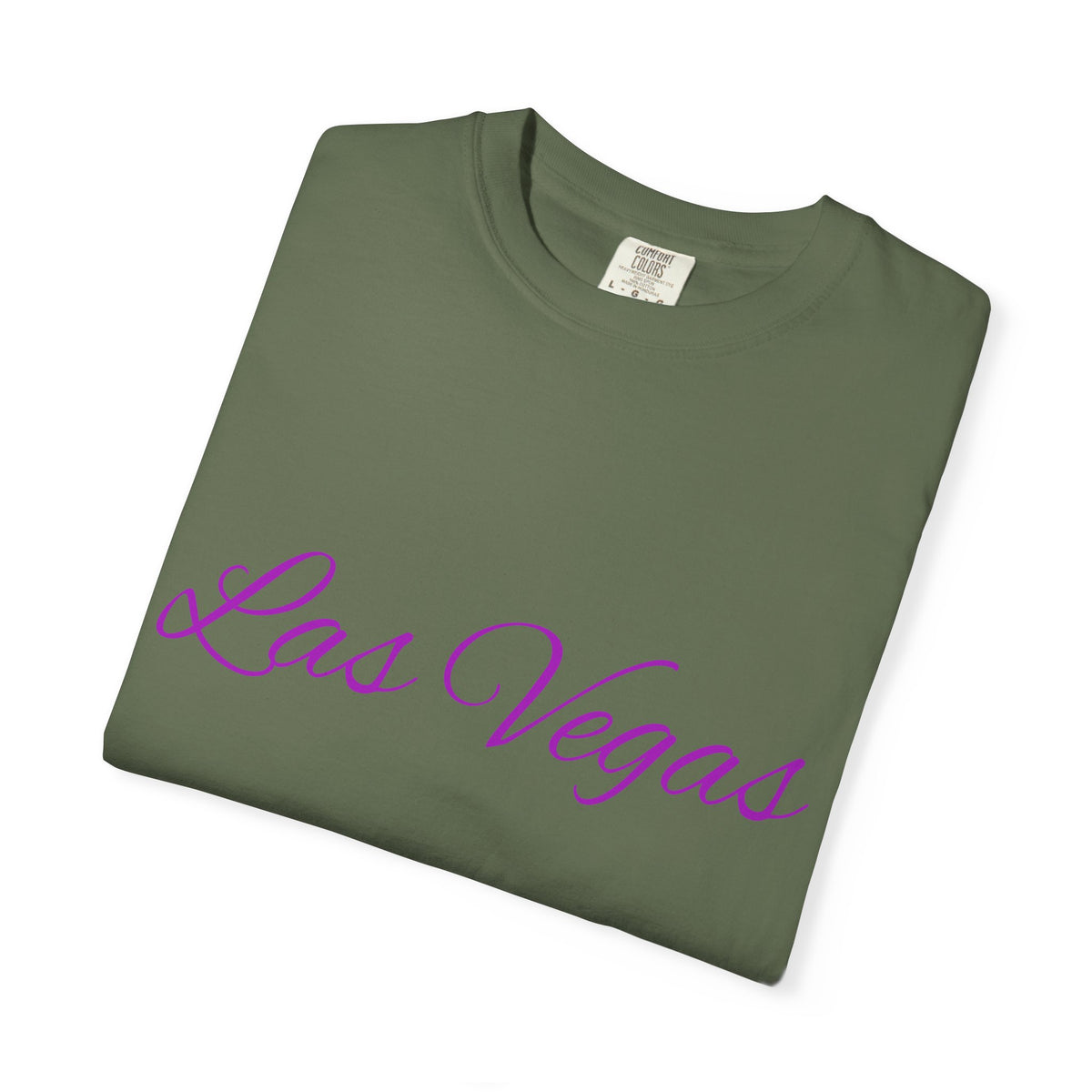 Las Vegas Floral Unisex Garment-Dyed T-Shirt | Vacation Tee, Travel Shirt, Summer Outfit, Gift for Travelers, Retro Las Vegas Design