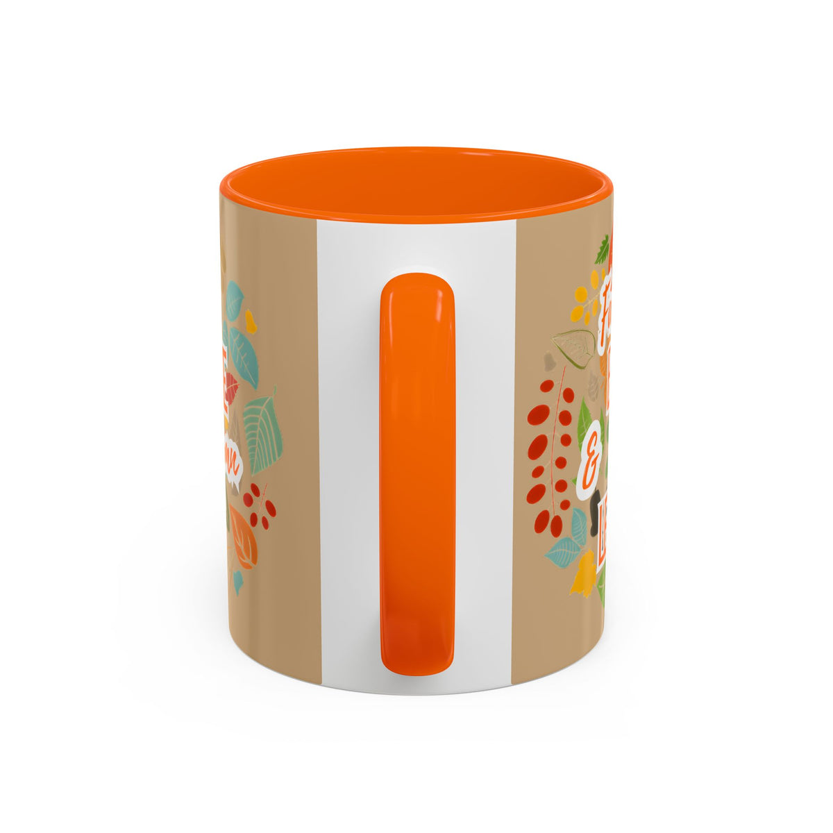 Fall Breeze & Leaves Coffee Mug, Autumn Mug, Seasonal Drinkware, Cozy Kitchen Decor, Perfect Gift for Fall Lovers