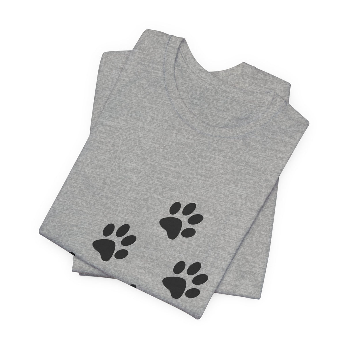 Paw Print Short Sleeve Tee | Unisex Animal Lover Shirt, Pet Owner Gift, Casual Wear, Gifts for Dog Lovers, Comfortable T-Shirt