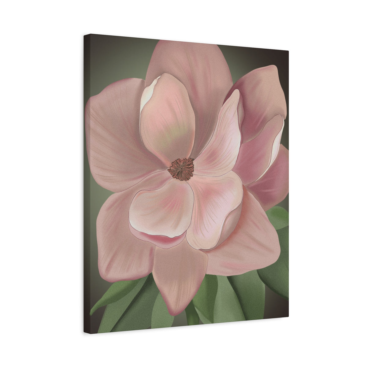 Matte Canvas, Stretched, 1.25" Pink Flowers