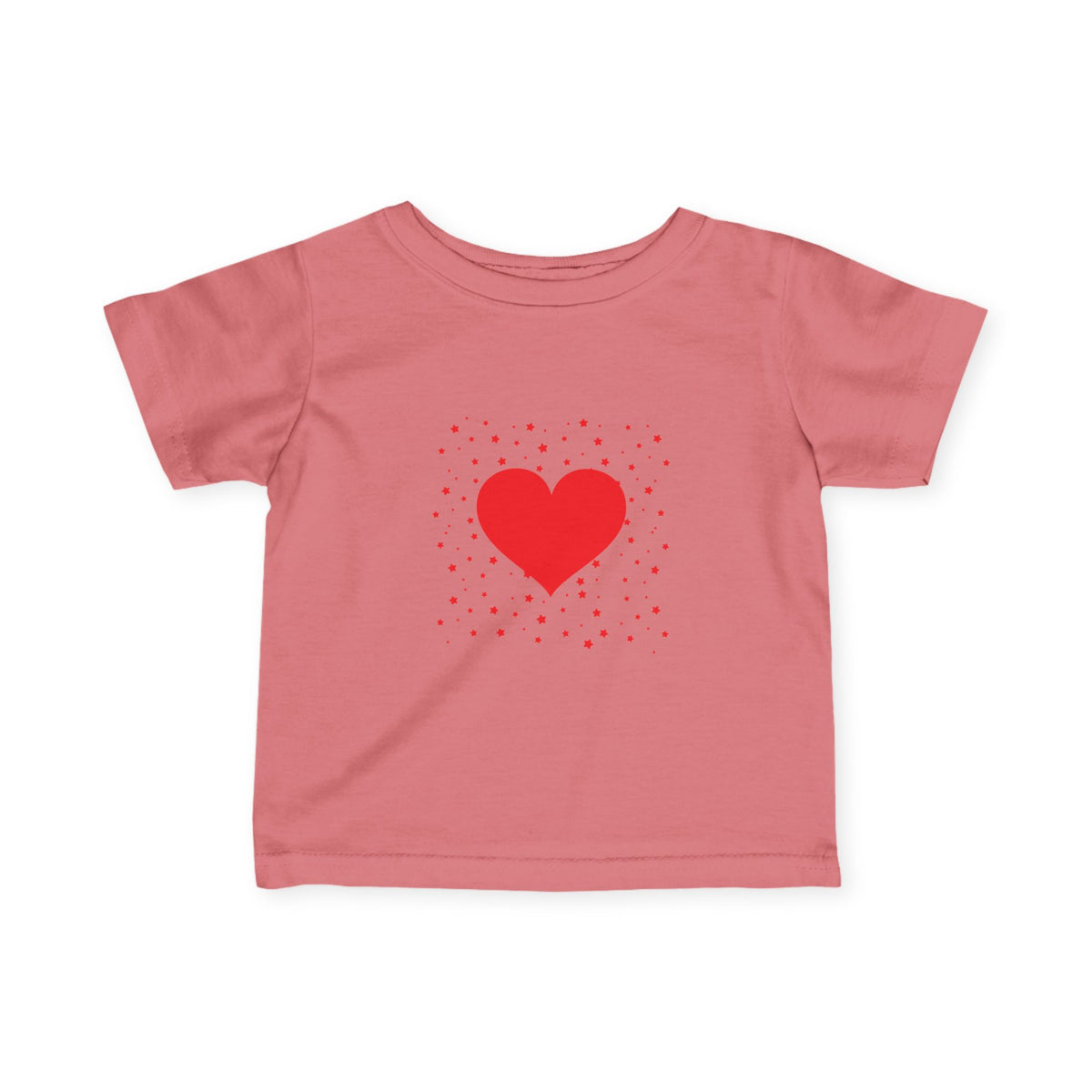 Infant Tee – Red Heart Confetti Baby Shirt