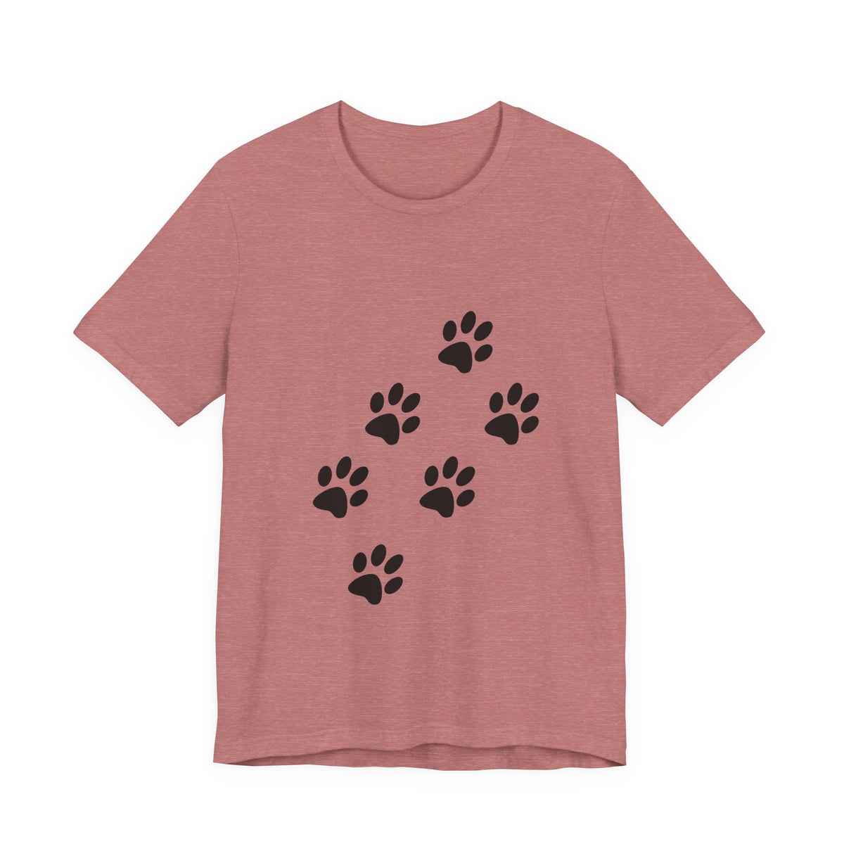 Paw Print Short Sleeve Tee | Unisex Animal Lover Shirt, Pet Owner Gift, Casual Wear, Gifts for Dog Lovers, Comfortable T-Shirt