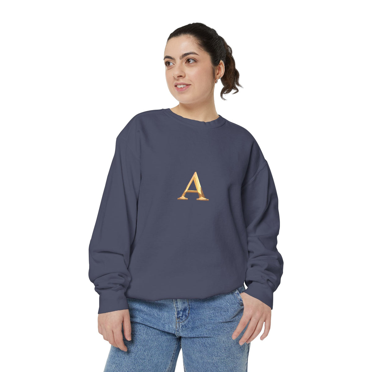 Stylish Monogrammed Sweatshirt, Personalized Gift, Cozy Layering, Casual Wear, Birthday, Holiday Present