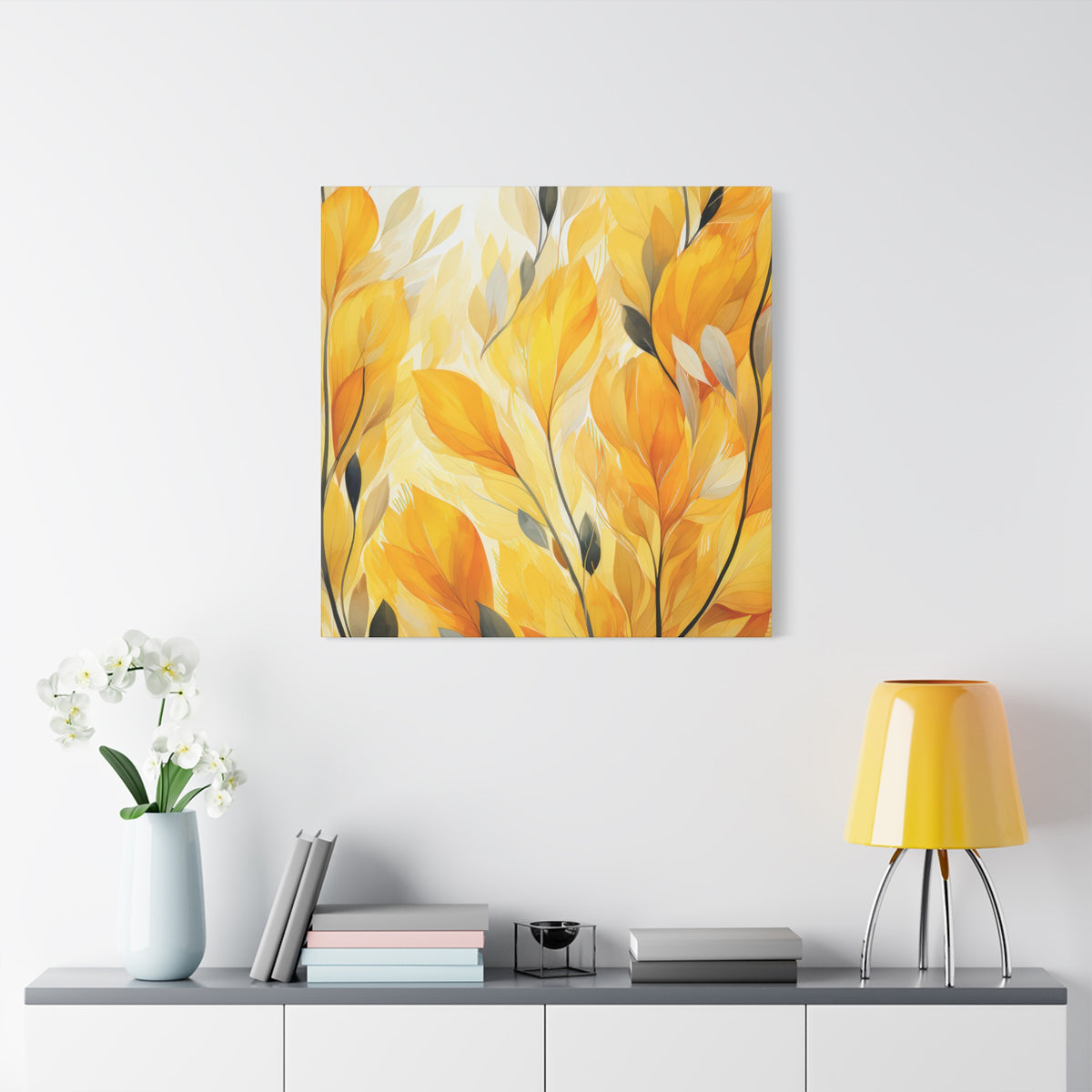 Gorgeous Yellow Matte Canvas Art Print, Stretched, 1.25"