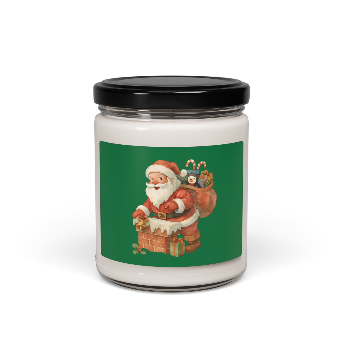 Christmas Santa Scented Candle, Holiday Candle Gift, Cozy Winter Candle, Seasonal Decor, Perfect for Christmas