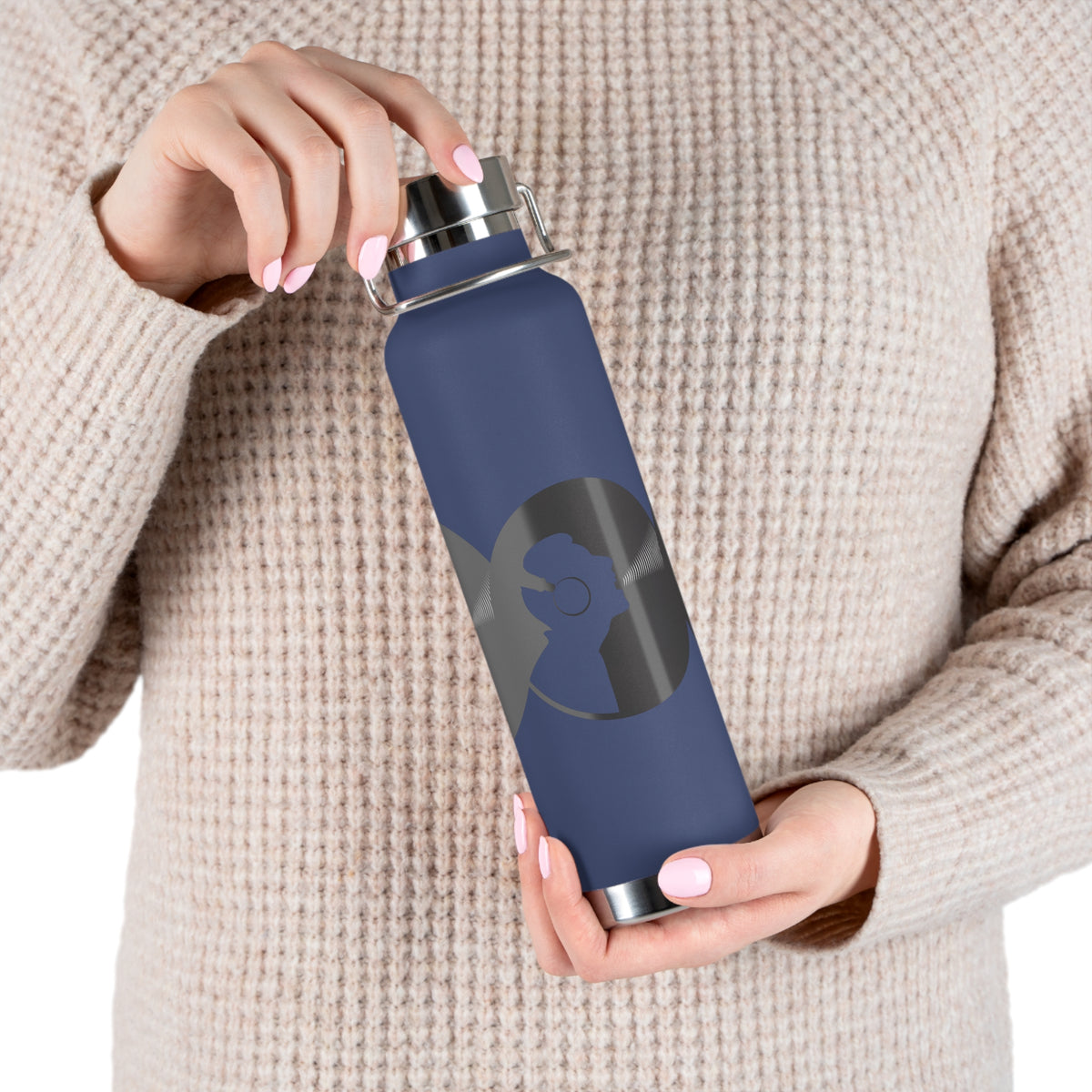 Stylish Copper Insulated Water Bottle for On-the-Go Hydration | Fitness, Travel, Eco-Friendly Gift, Unique Design, 22oz