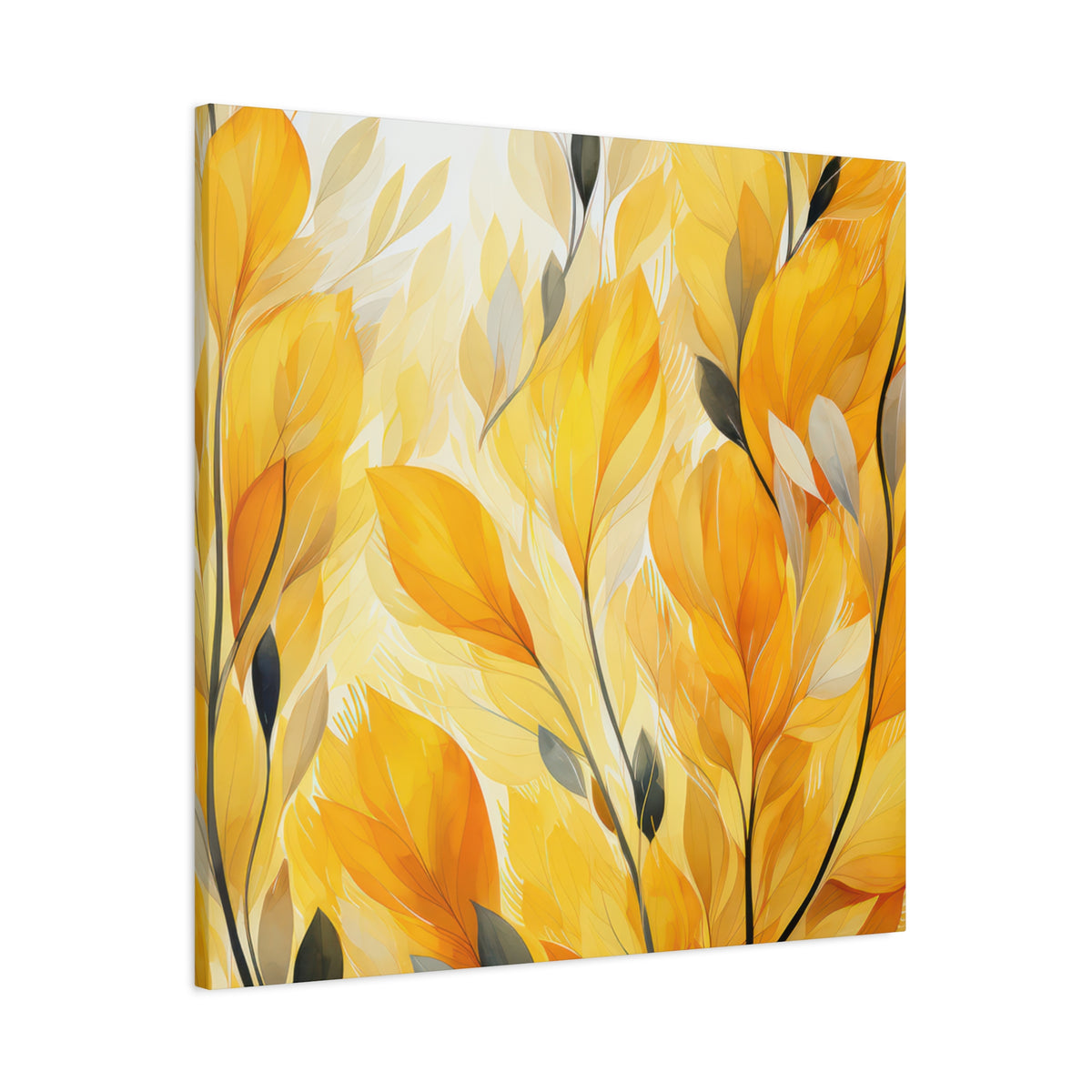 Gorgeous Yellow Matte Canvas Art Print, Stretched, 1.25"