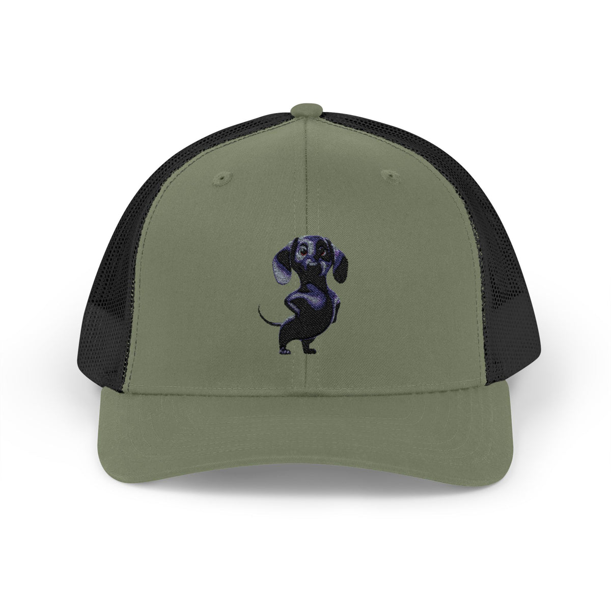 Dachshund Galaxy Trucker Cap – Embroidered Space Sausage Dog Snapback