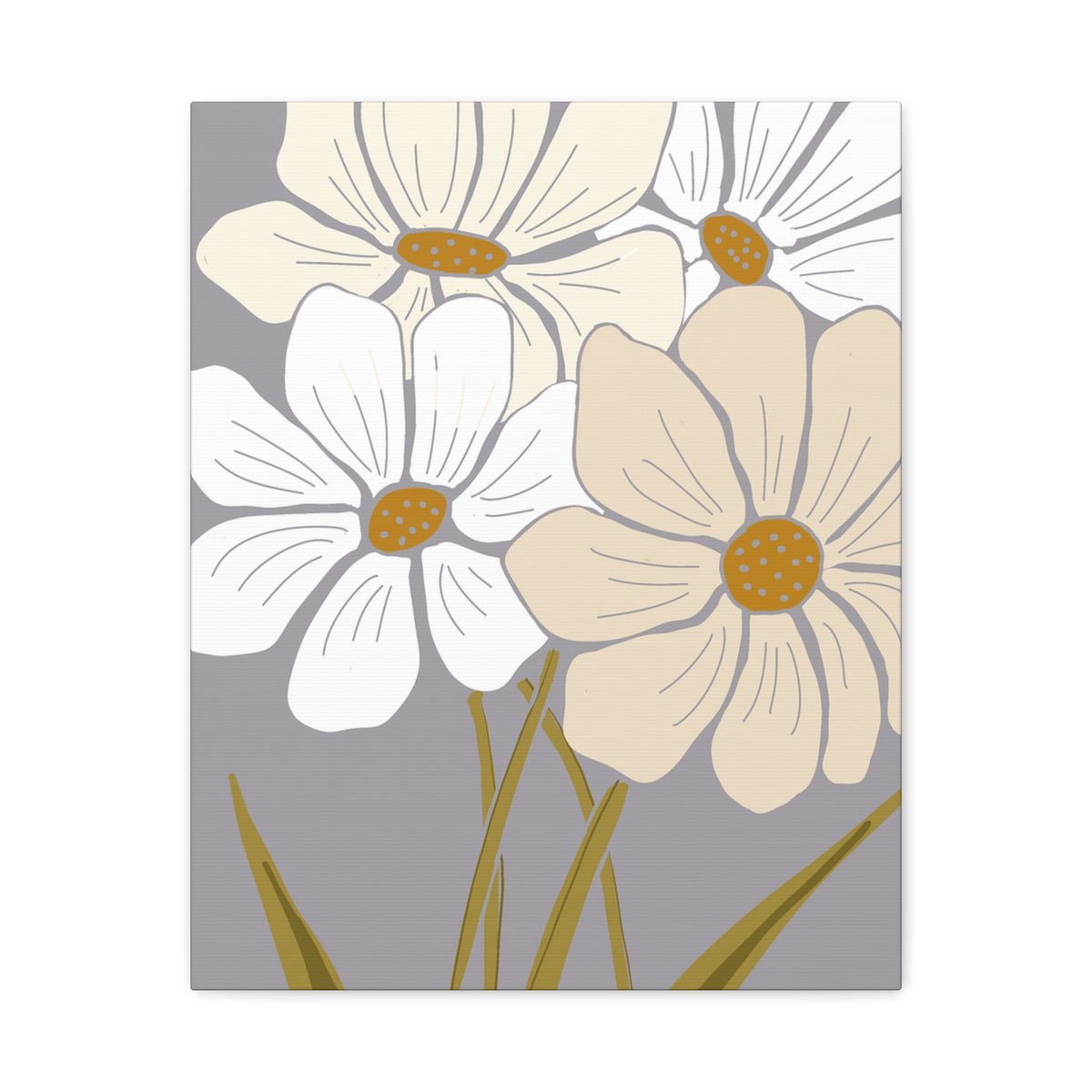 Copy of Copy of Matte Canvas, Stretched, 1.25" Tulips Pink and Purple Flowers