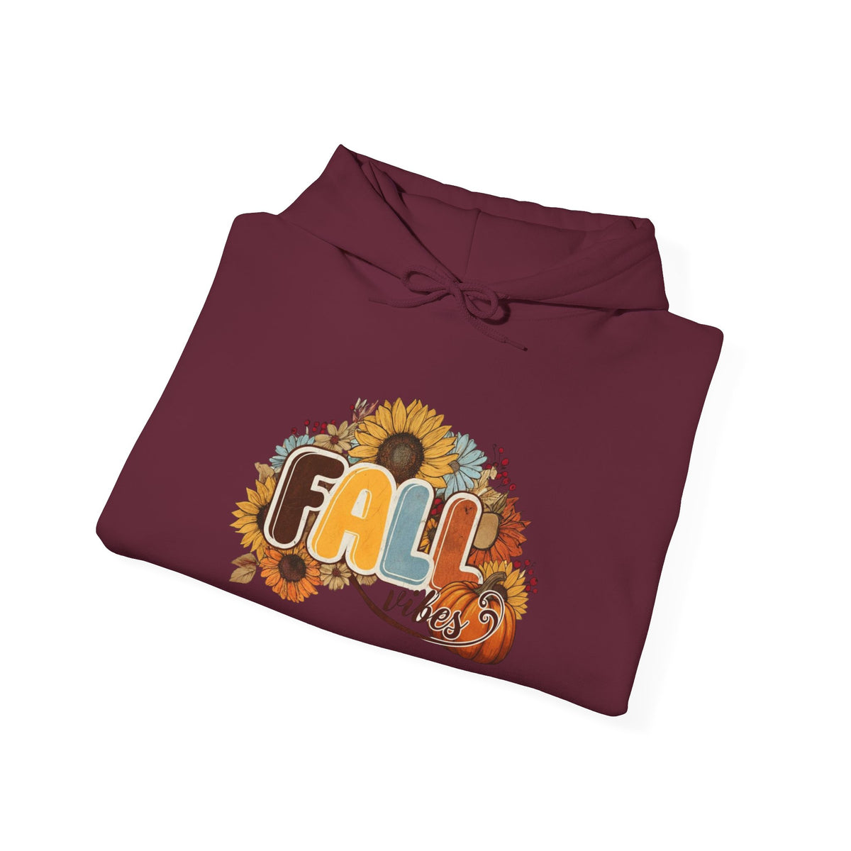 Cozy Fall Vibes Hoodie, Unisex Sweatshirt for Autumn, Pumpkin Design, Perfect for Thanksgiving, Gift for Friends, Seasonal Wear
