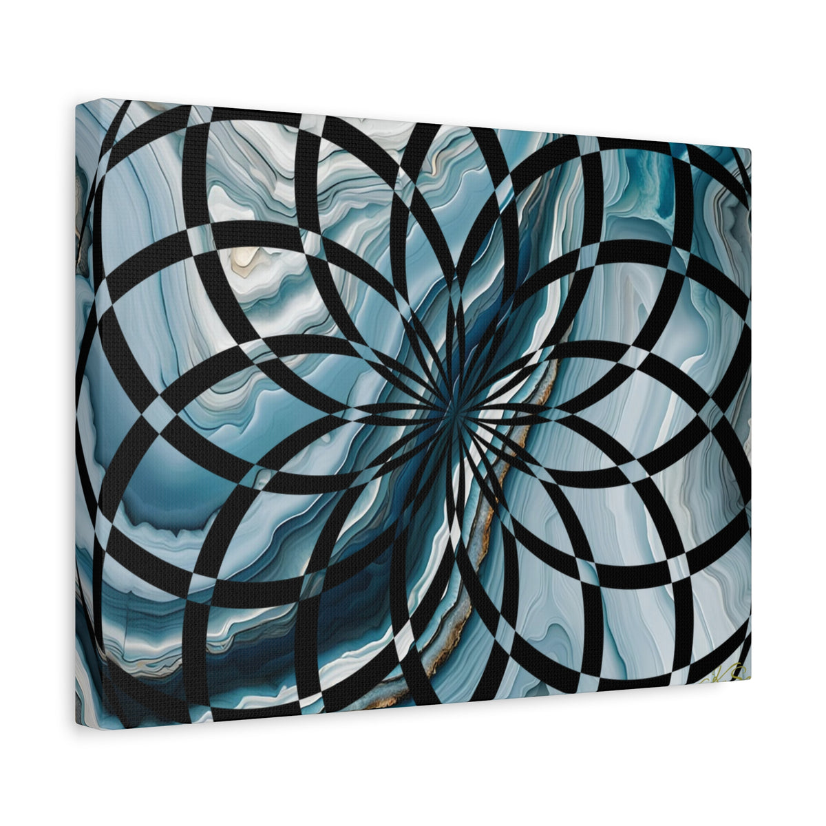Abstract Geometric Art Canvas Print, Modern Wall