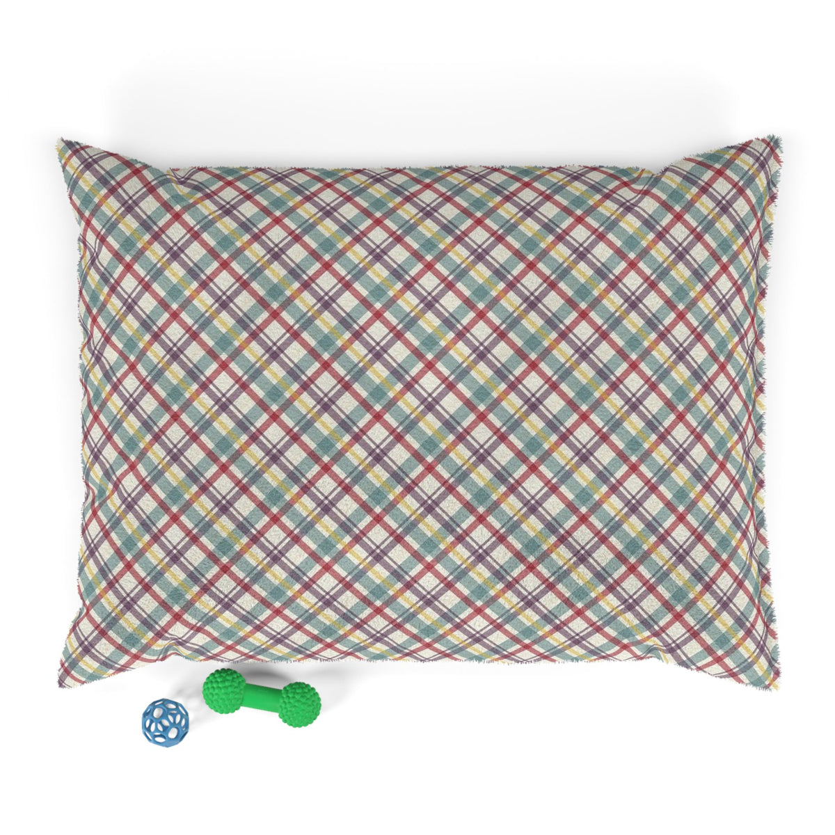 Cozy Plaid Pet Bed for Cats and Dogs, Comfortable Dog Bed, Soft Pet Cushion, Modern Pet Furniture, Stylish Dog Bed