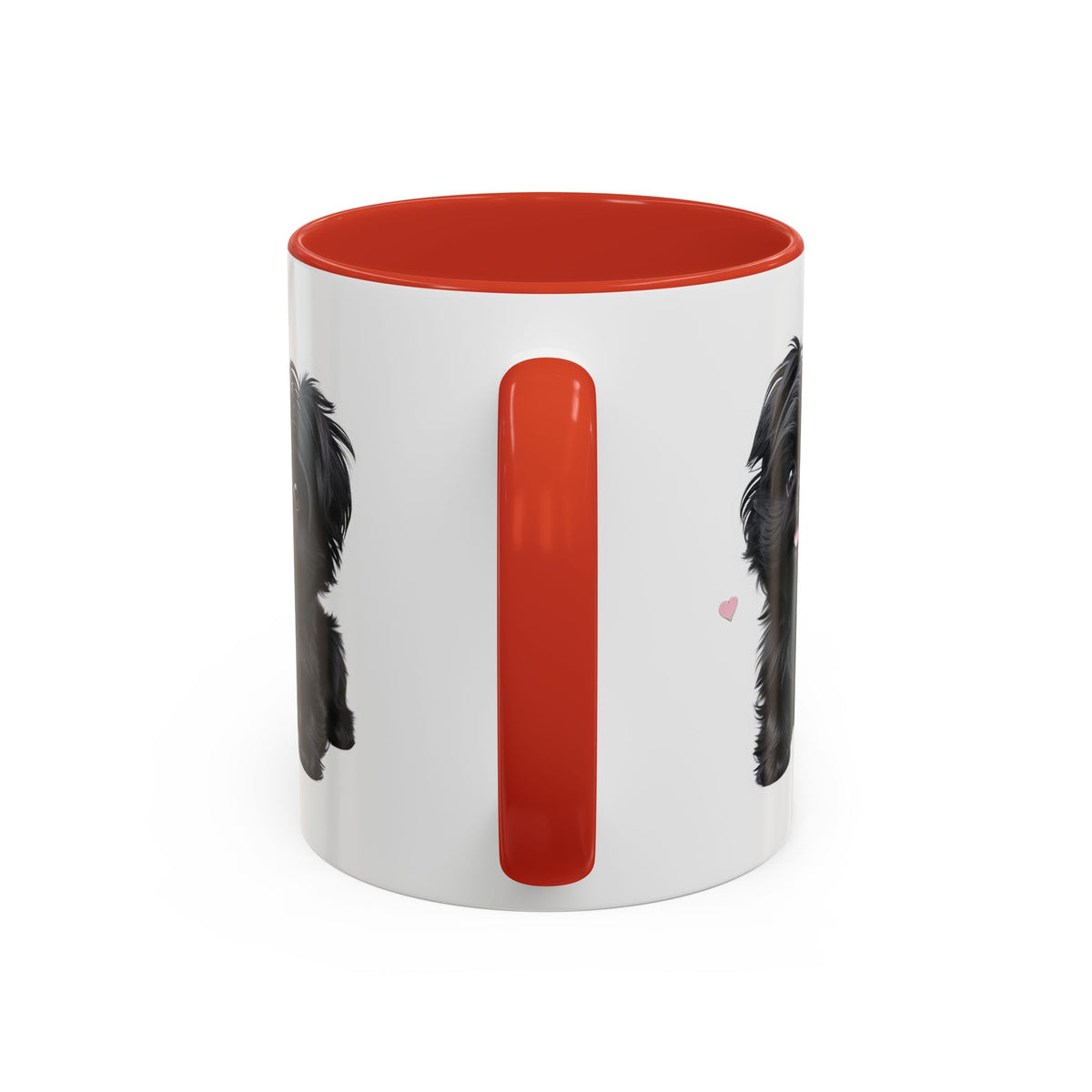 Cute Pug Accent Coffee Mug, Pet Lover Gift, Coffee Cup, Dog Mom Mug, Black Dog Ceramic Mug