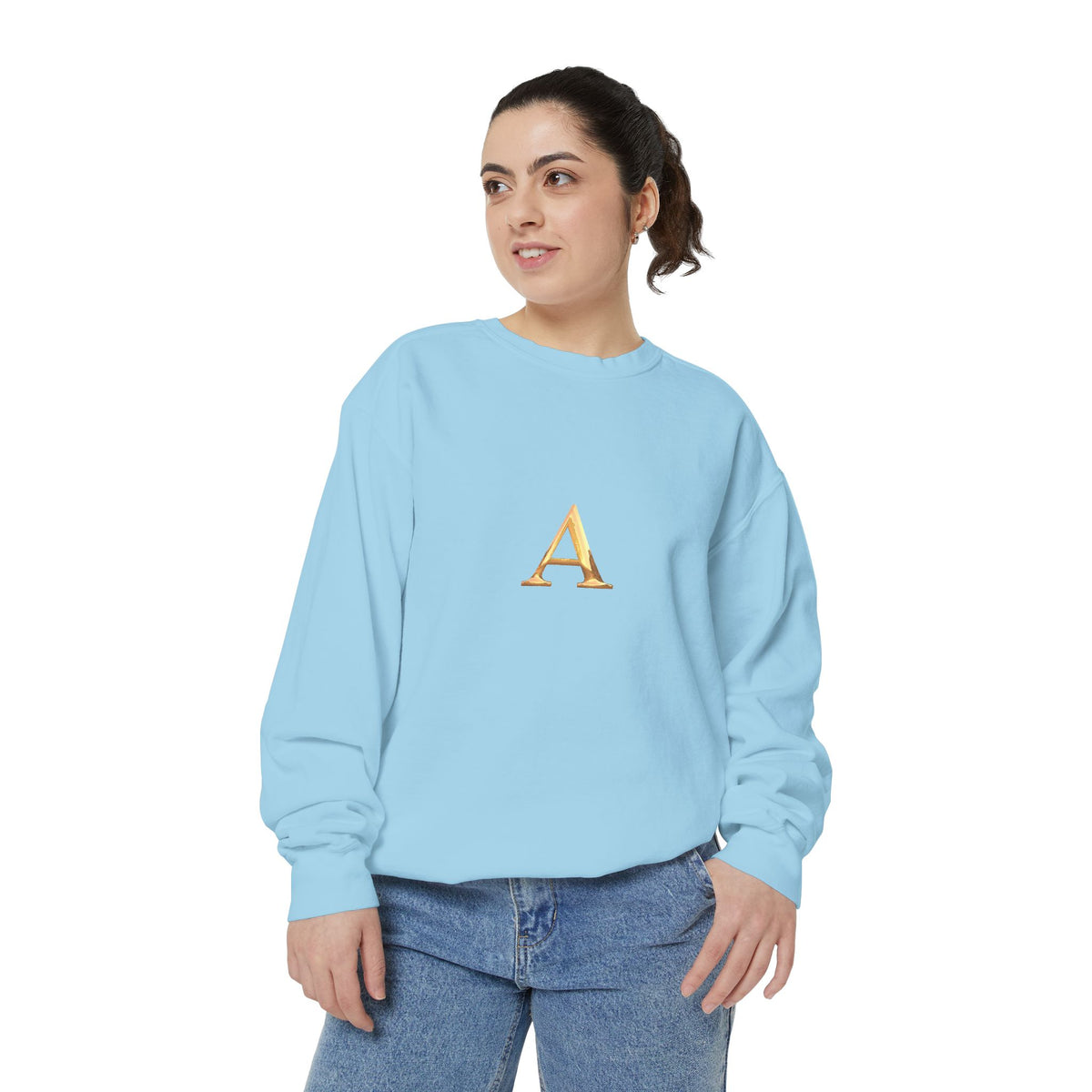 Stylish Monogrammed Sweatshirt, Personalized Gift, Cozy Layering, Casual Wear, Birthday, Holiday Present