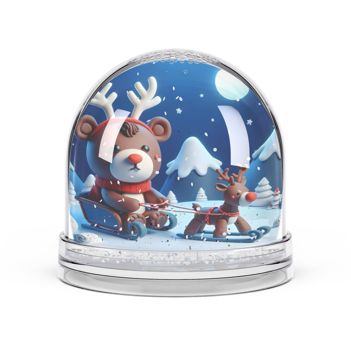 Winter Wonderland Snow Globe, Holiday Decor, Christmas Gift, Festive Decoration, Collectible Keepsake