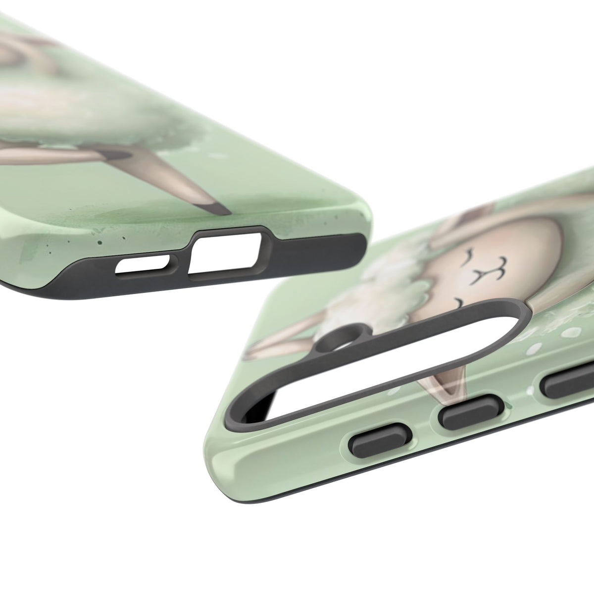 Cute Yoga Sheep Phone Case — Pastel Lamb Ballerina Protective Cover